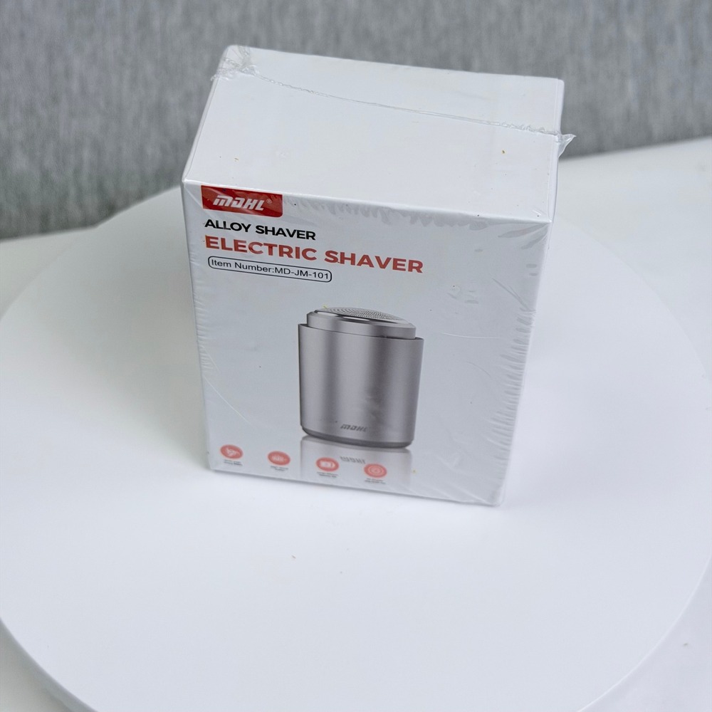 MDHL Alloy Shaver Electric Mini Shaver MD-JM-101 Portable Rotary Razor Silver - Picture 6 of 6